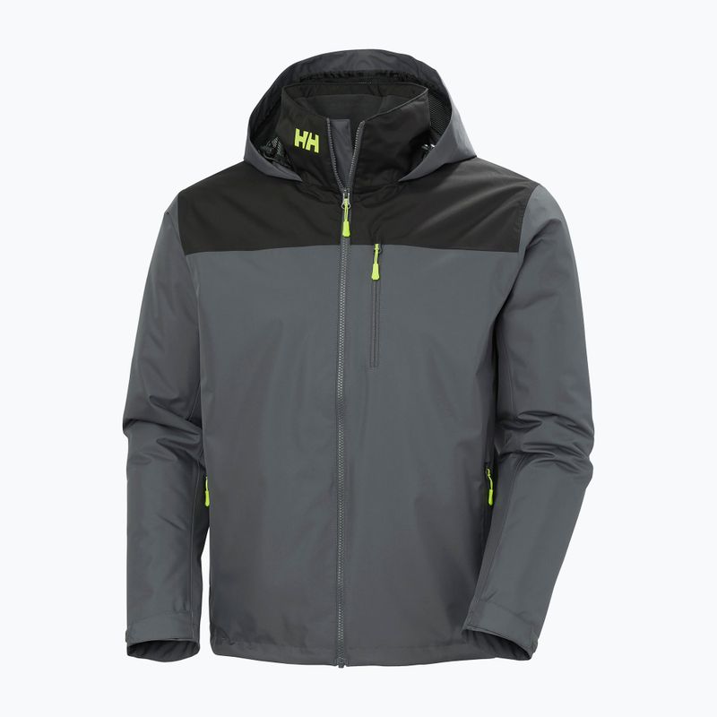 Pánská jachtařská bunda Helly Hansen Crew Hooded Midlayer 2 thunder grey 9
