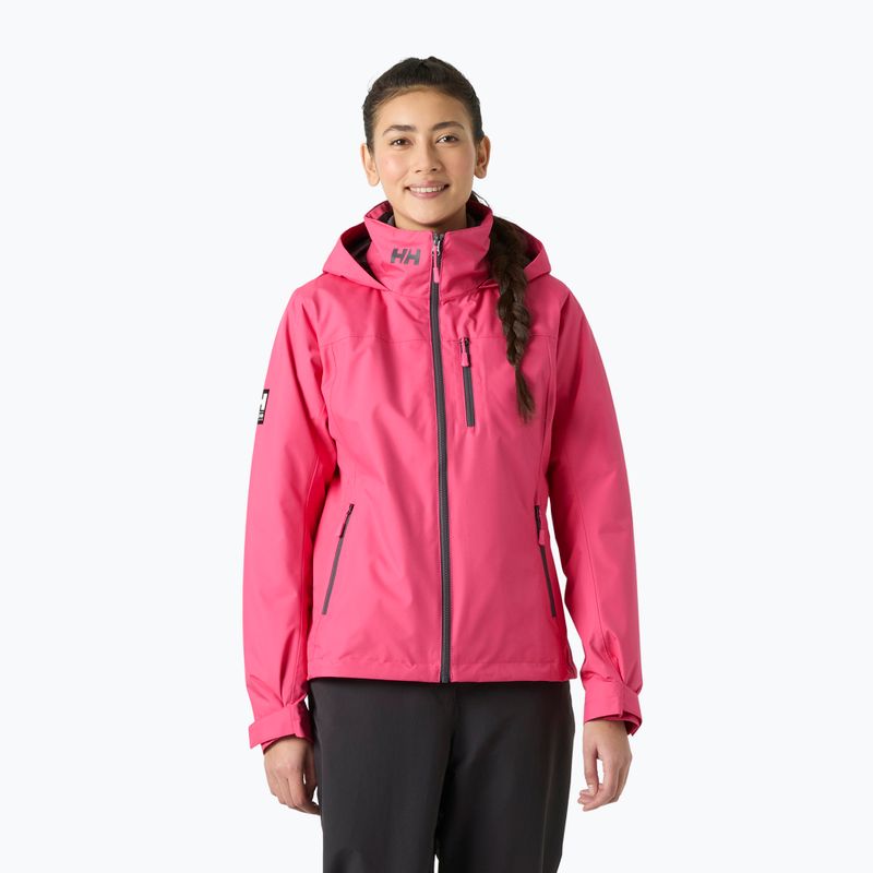Dámská jachtařská bunda Helly Hansen Crew Hooded Midlayer 2.0 hot pink