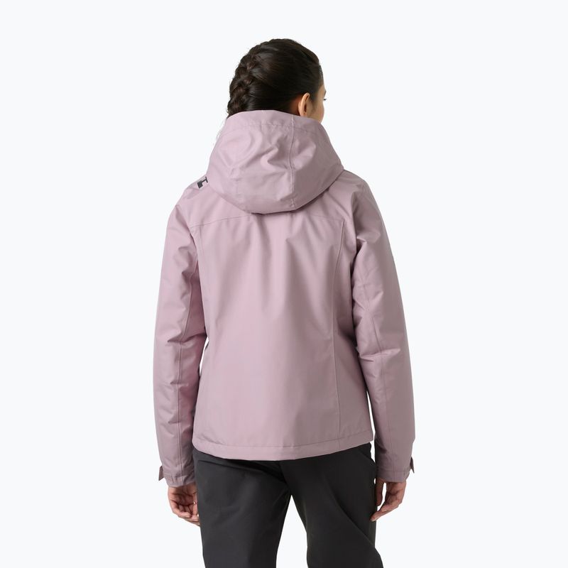 Dámská jachtařská bunda Helly Hansen Crew Hooded Pile purple clay 2