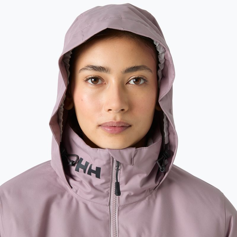 Dámská jachtařská bunda Helly Hansen Crew Hooded Pile purple clay 3