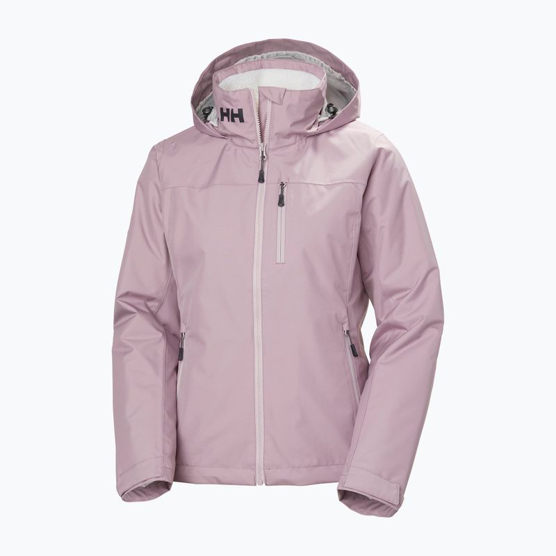 Dámská jachtařská bunda Helly Hansen Crew Hooded Pile purple clay 8