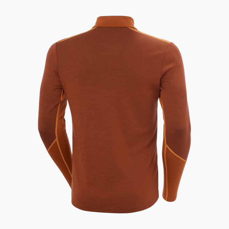 Pánská termo mikina Helly Hansen Lifa Merino Midweight 1/2 Zip iron oxide 2