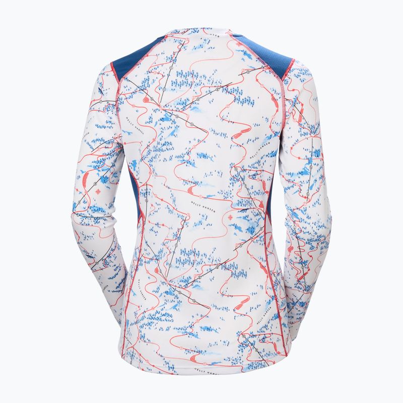 Dámská termo mikina Helly Hansen Lifa Active white slope map aop 6