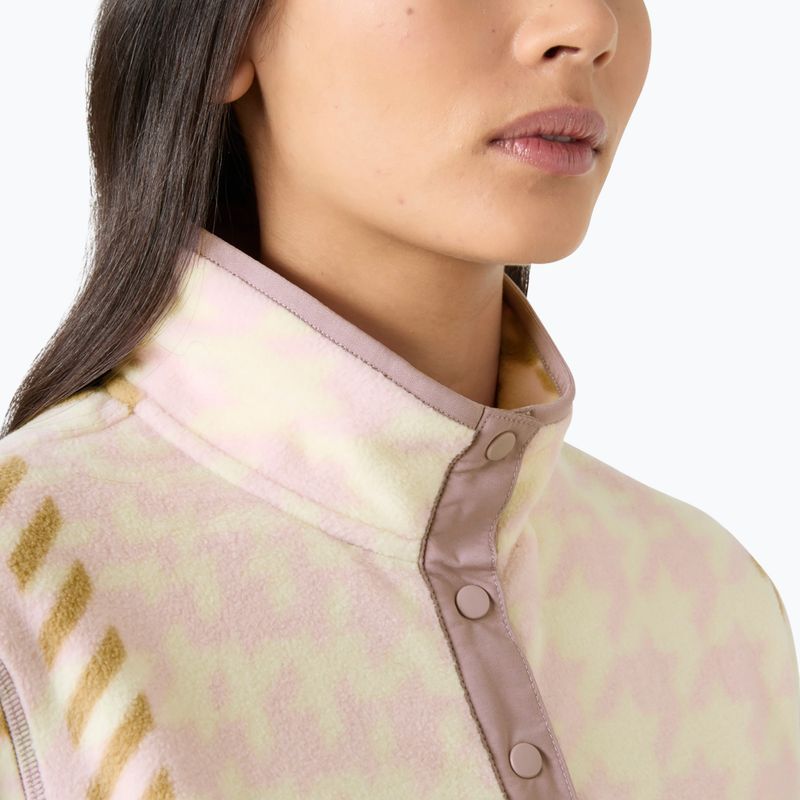 Dámská fleecová mikina Helly Hansen Maridalen Printed Fleece pink shake broxburn plaid 3
