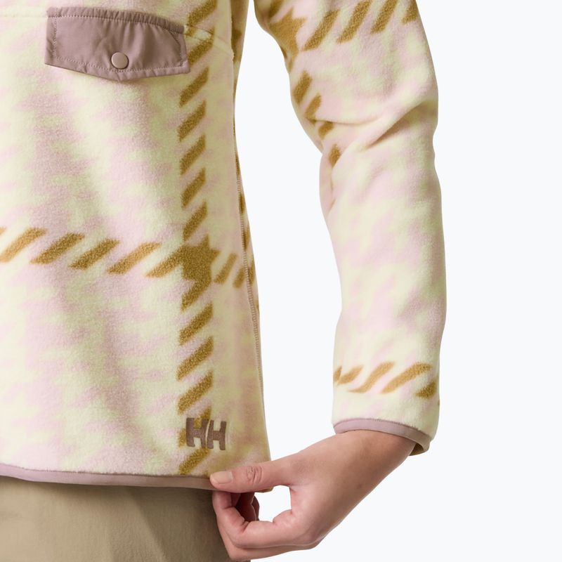 Dámská fleecová mikina Helly Hansen Maridalen Printed Fleece pink shake broxburn plaid 4