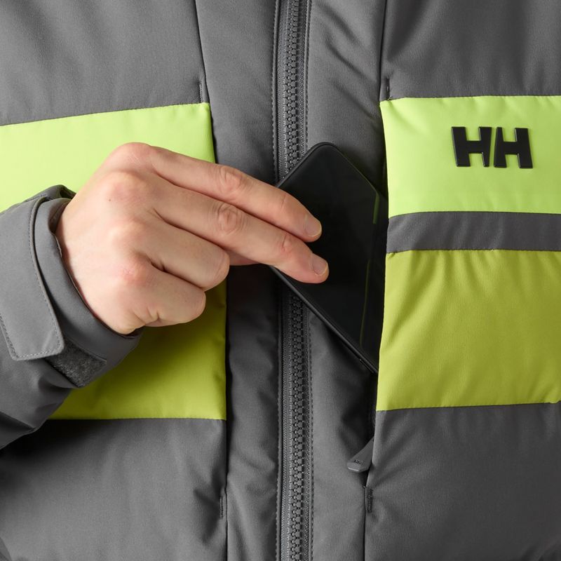 Pánská lyžařská bunda Helly Hansen Bossanova Puffy thunder grey 5