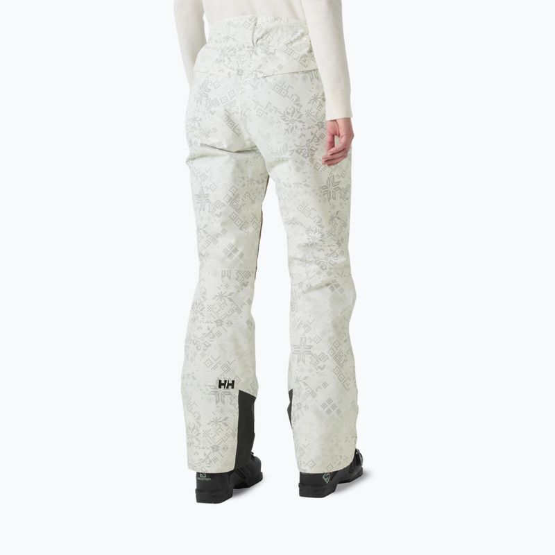 Dámské lyžařské kalhoty Helly Hansen Legendary Insulated cream new nordic aop 2