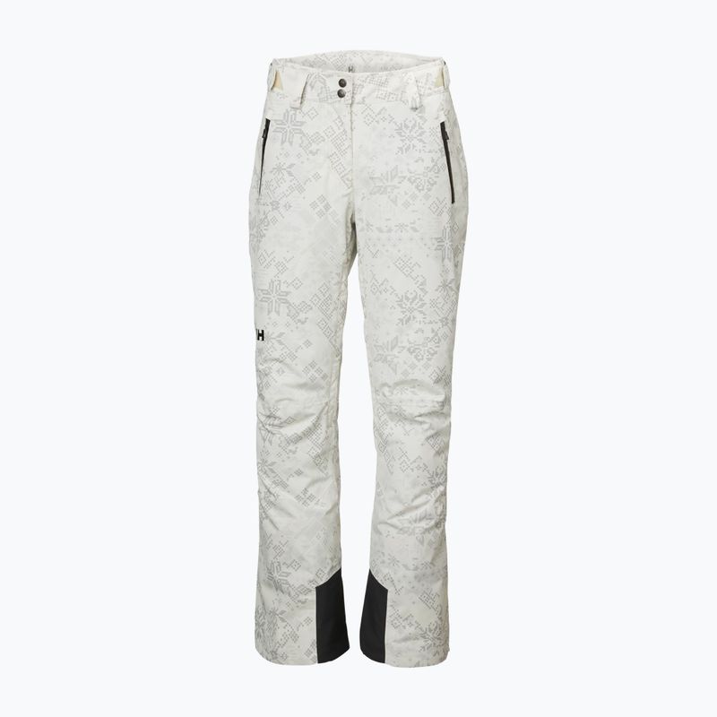 Dámské lyžařské kalhoty Helly Hansen Legendary Insulated cream new nordic aop 5