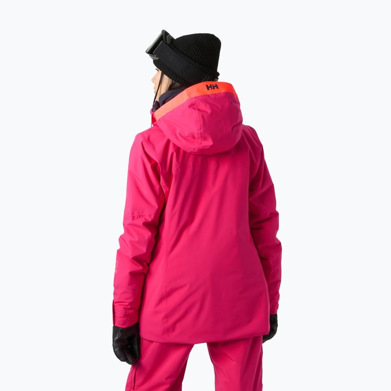 Dámská lyžařská bunda Helly Hansen Powshot cranberry 2