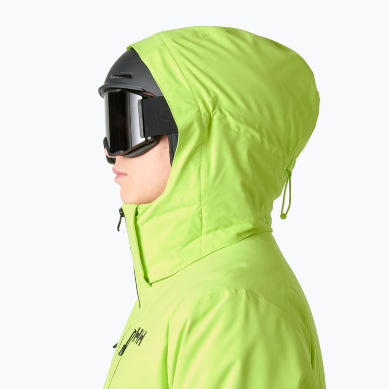 Pánská lyžařská bunda Helly Hansen Alpha 4.0 luminous green 3