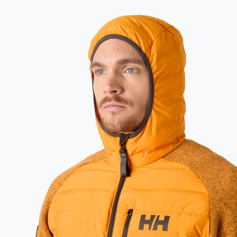 Pánská hybridní bunda Helly Hansen Skagen Hybrid Knit Insulator ignite orange 3