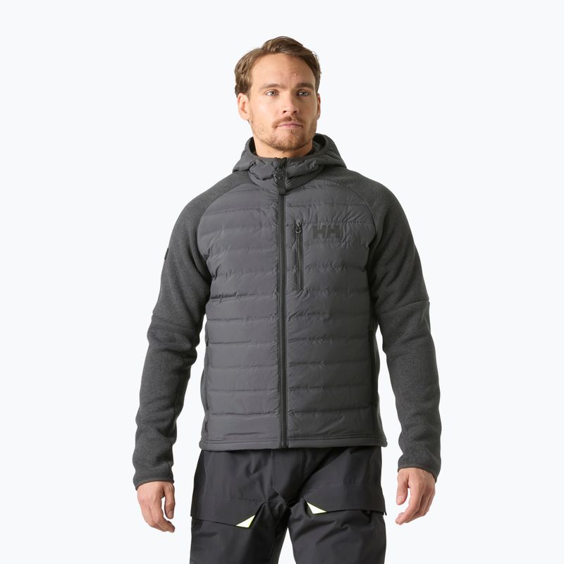 Pánská hybridní bunda Helly Hansen Skagen Hybrid Knit Insulator ebony