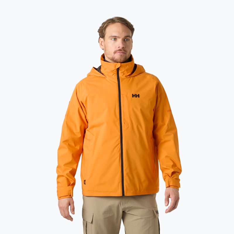 Pánská jachtařská bunda Helly Hansen HP Racing Lifaloft Hood ignite orange