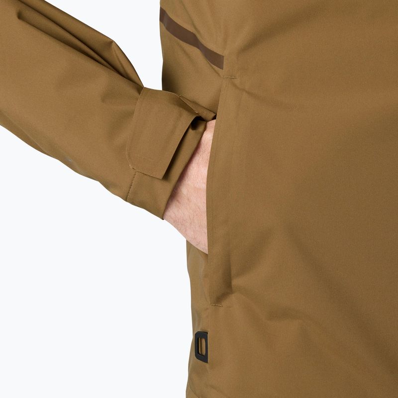 Pánská jachtařská bunda Helly Hansen HP Racing Lifaloft Hood sepia 5