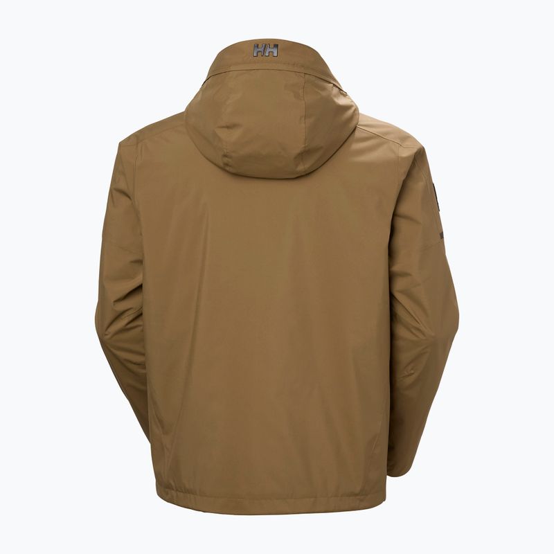 Pánská jachtařská bunda Helly Hansen HP Racing Lifaloft Hood sepia 8