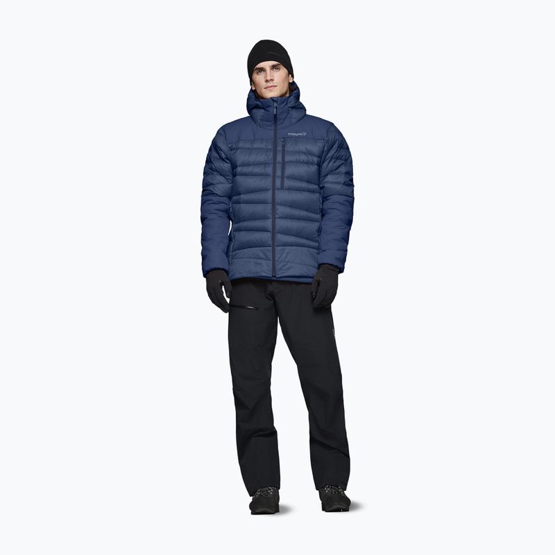 Pánská péřová bunda NORRONA Falketind Down 750 Zip Hood indigo night 2
