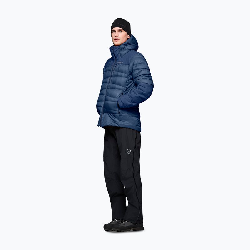 Pánská péřová bunda NORRONA Falketind Down 750 Zip Hood indigo night 4