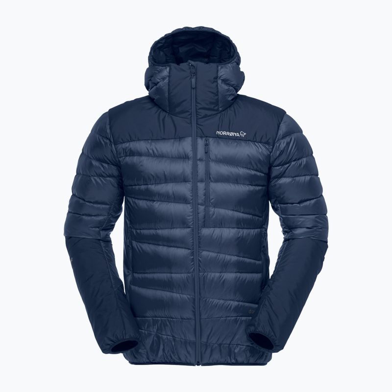 Pánská péřová bunda NORRONA Falketind Down 750 Zip Hood indigo night 5