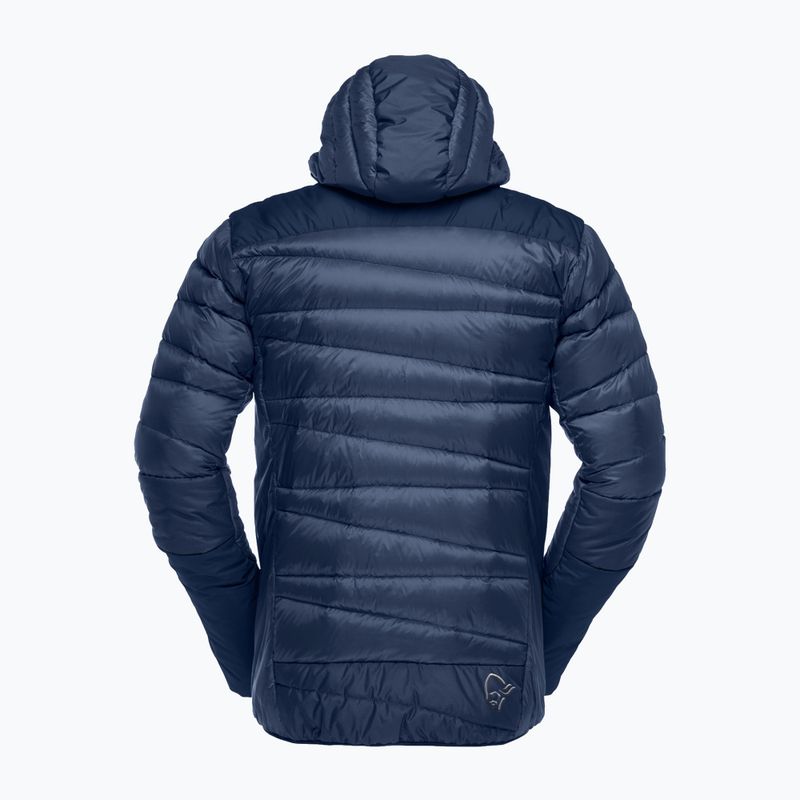 Pánská péřová bunda NORRONA Falketind Down 750 Zip Hood indigo night 6