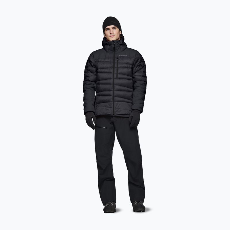 Pánská péřová bunda NORRONA Falketind Down 750 Zip Hood caviar black 2