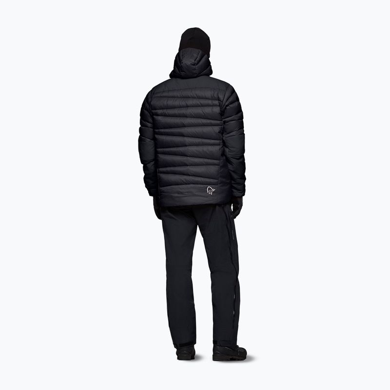Pánská péřová bunda NORRONA Falketind Down 750 Zip Hood caviar black 3
