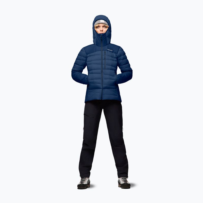 Dámská péřová bunda NORRONA Falketind Down 750 Zip Hood indigo night 2