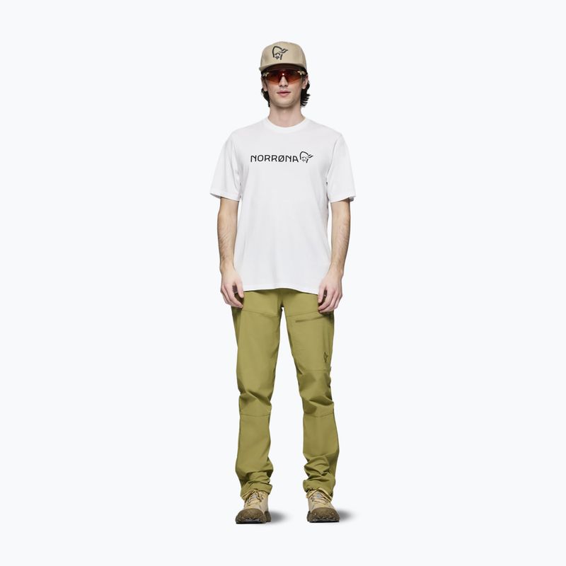 Pánské tričko na lezení NORRONA Cotton Viking pure white 2
