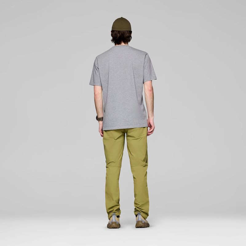 Pánské tričko NORRONA Cotton Viking grey melange/caviar 3