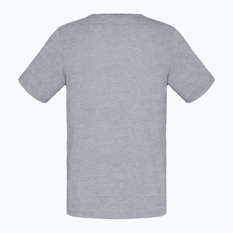 Pánské tričko NORRONA Cotton Viking grey melange/caviar 5