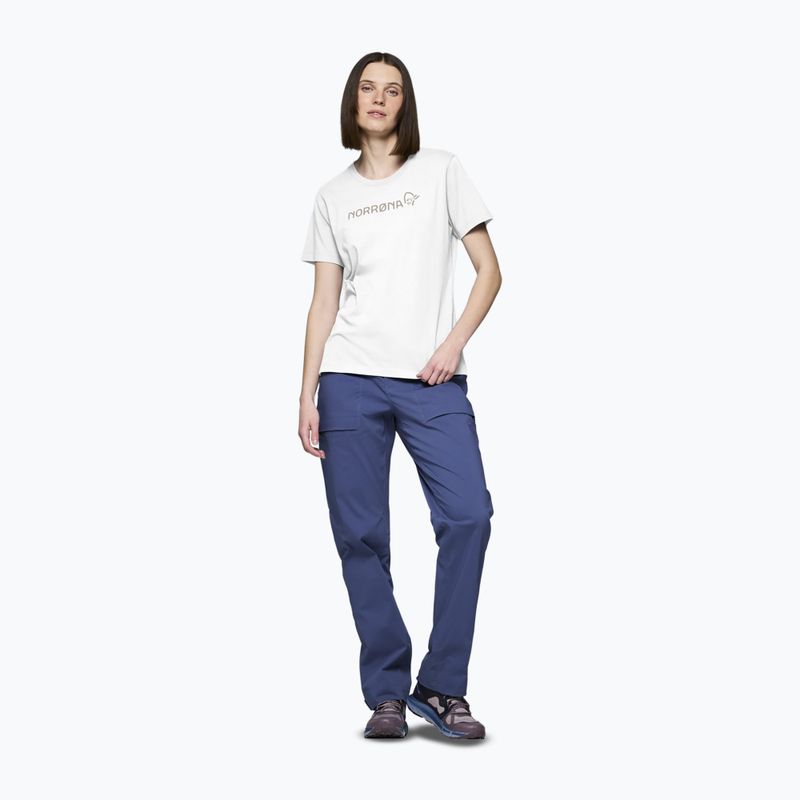 Dámské tričko NORRONA Cotton Viking pure white 2