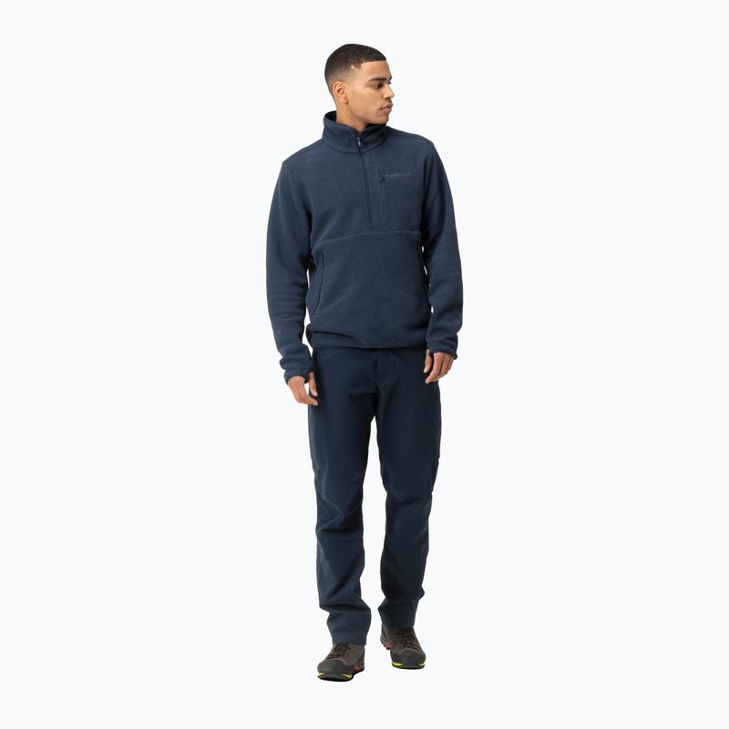 Pánská fleecová mikina NORRONA Femund Warm2 Zip Neck indigo night 2