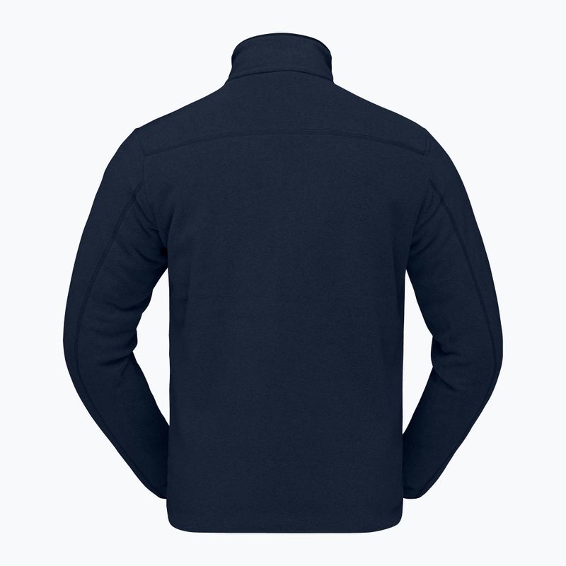 Pánská fleecová mikina NORRONA Femund Warm2 Zip Neck indigo night 5