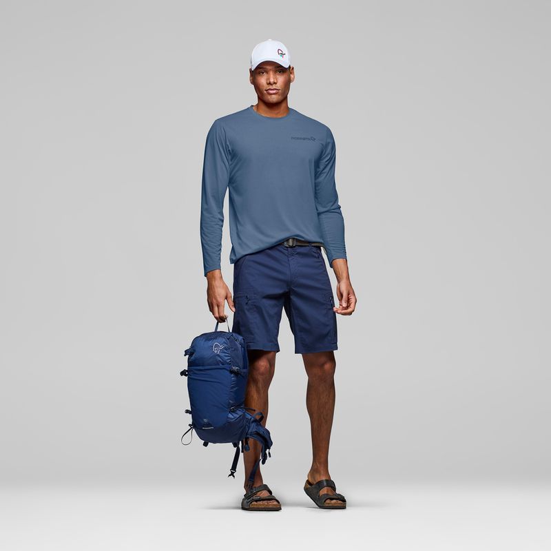 Pánské tričko Longsleeve NORRONA Femund Tech vintage indigo 2
