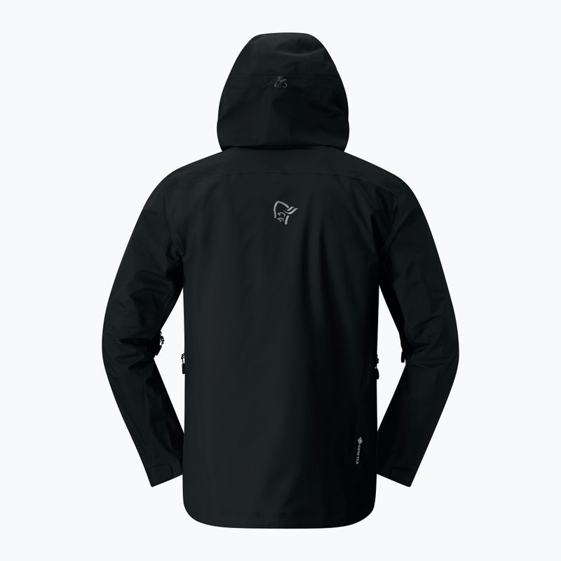 Pánská nepromokavá bunda NORRONA Falketind Gore-Tex caviar black 5