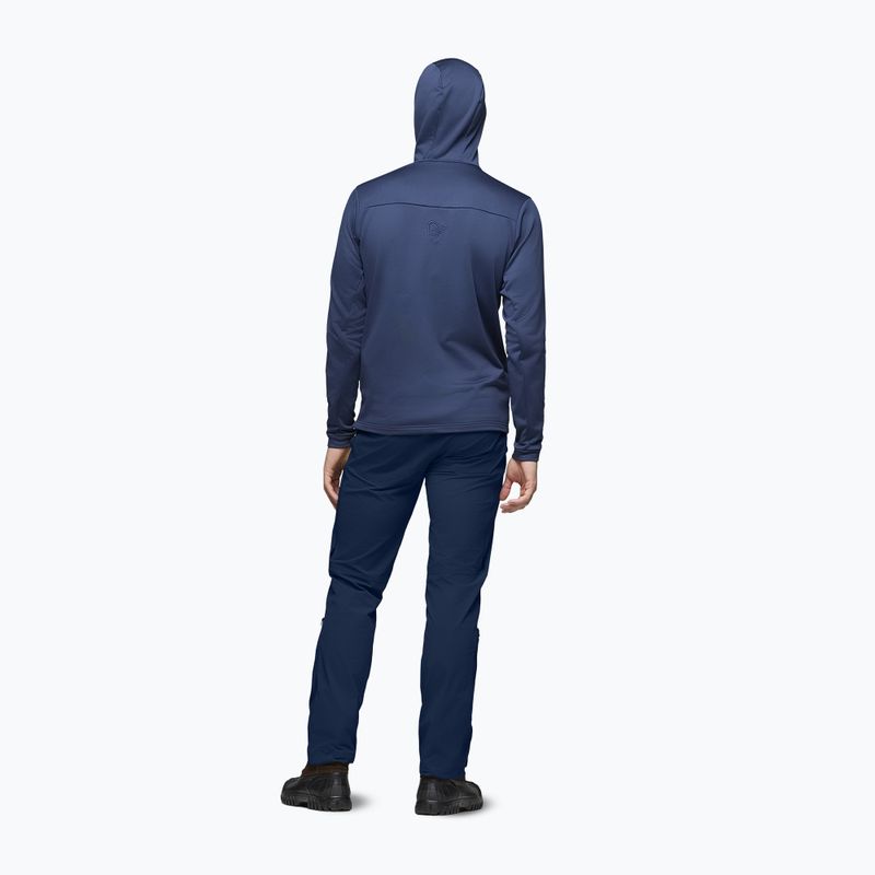 Pánská trekingová mikina NORRONA Falketind Warm2 Stretch Hood indigo night 3