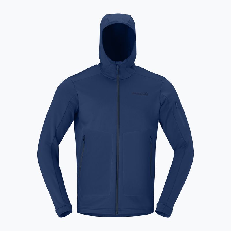 Pánská trekingová mikina NORRONA Falketind Warm2 Stretch Hood indigo night 5