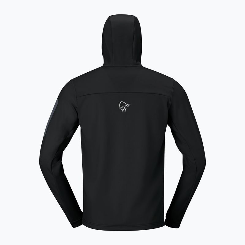 Pánská trekingová mikina NORRONA Falketind Warm2 Stretch Hood caviar black 6