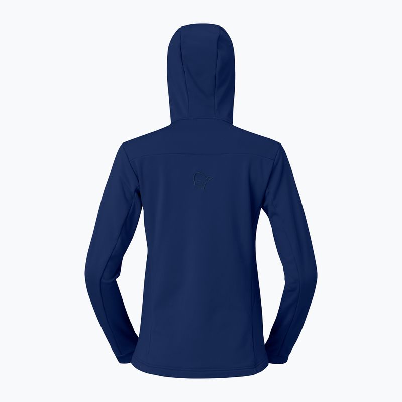 Dámská trekingová mikina NORRONA Falketind Warm2 Stretch Hood indigo night 6