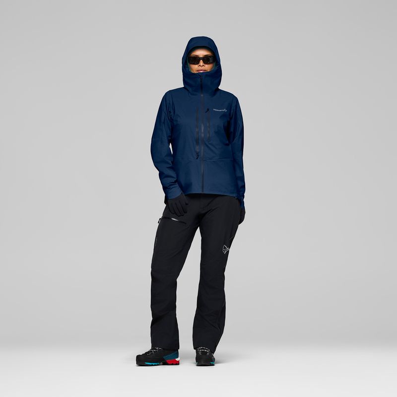 Dámská nepromokavá bunda NORRONA Falketind Dri1 indigo night 2