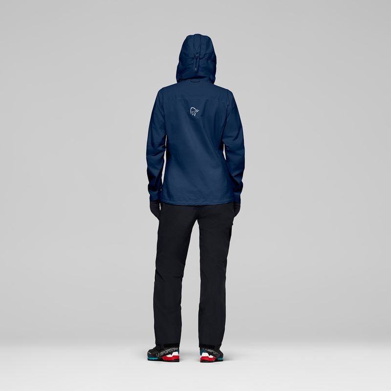 Dámská nepromokavá bunda NORRONA Falketind Dri1 indigo night 3