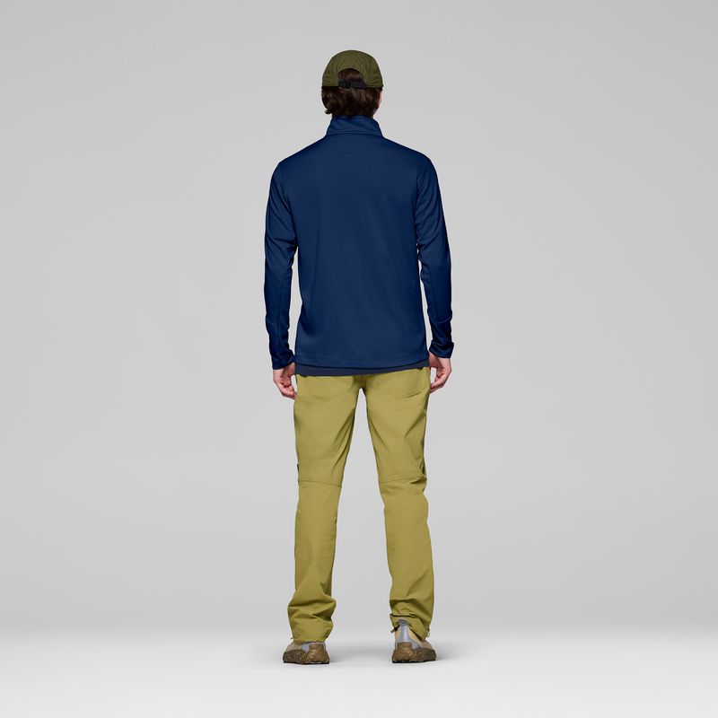 Pánská trekingová mikina NORRONA Femund Warm1 Zip Neck indigo night 3