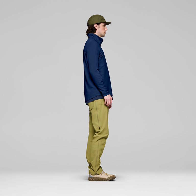 Pánská trekingová mikina NORRONA Femund Warm1 Zip Neck indigo night 4