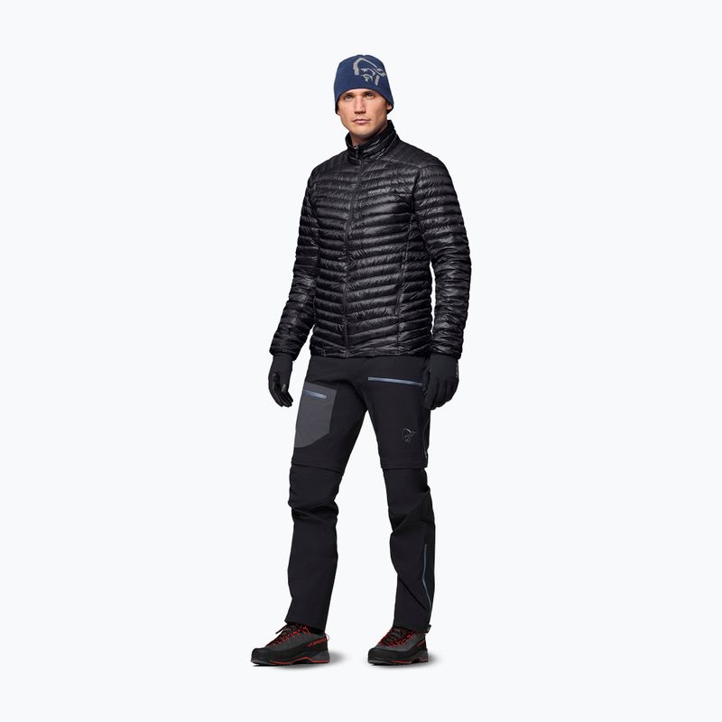 Pánská péřová bunda NORRONA Trollveggen Down800 Super Light caviar black 2