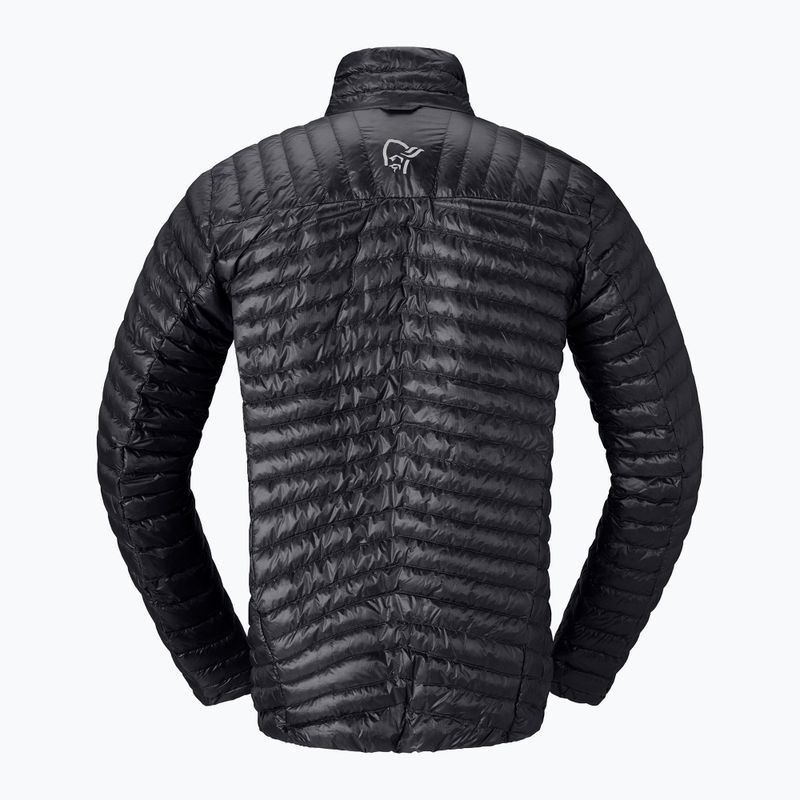 Pánská péřová bunda NORRONA Trollveggen Down800 Super Light caviar black 6