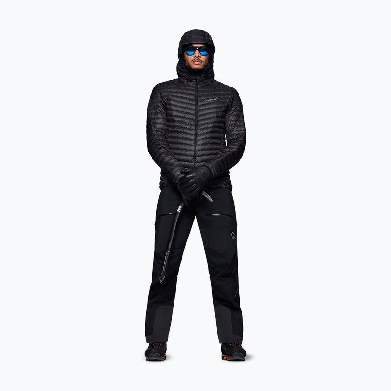 Pánská péřová bunda Norrona Trollveggen Down800 Super Light Hood Caviar Black 2