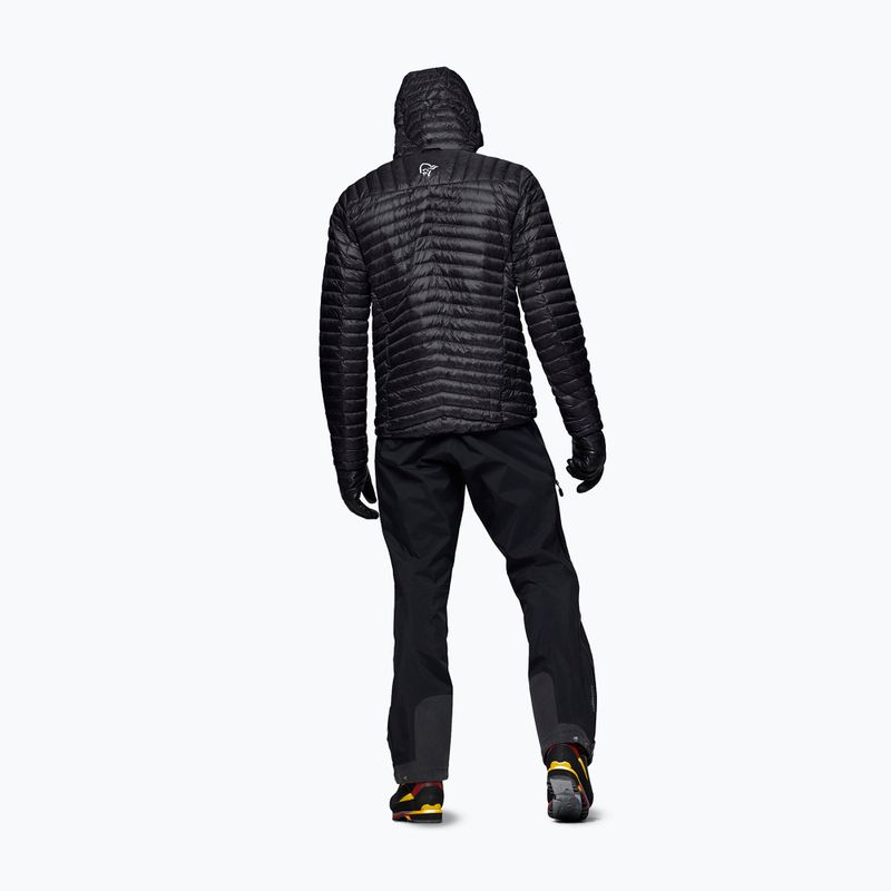 Pánská péřová bunda Norrona Trollveggen Down800 Super Light Hood Caviar Black 3