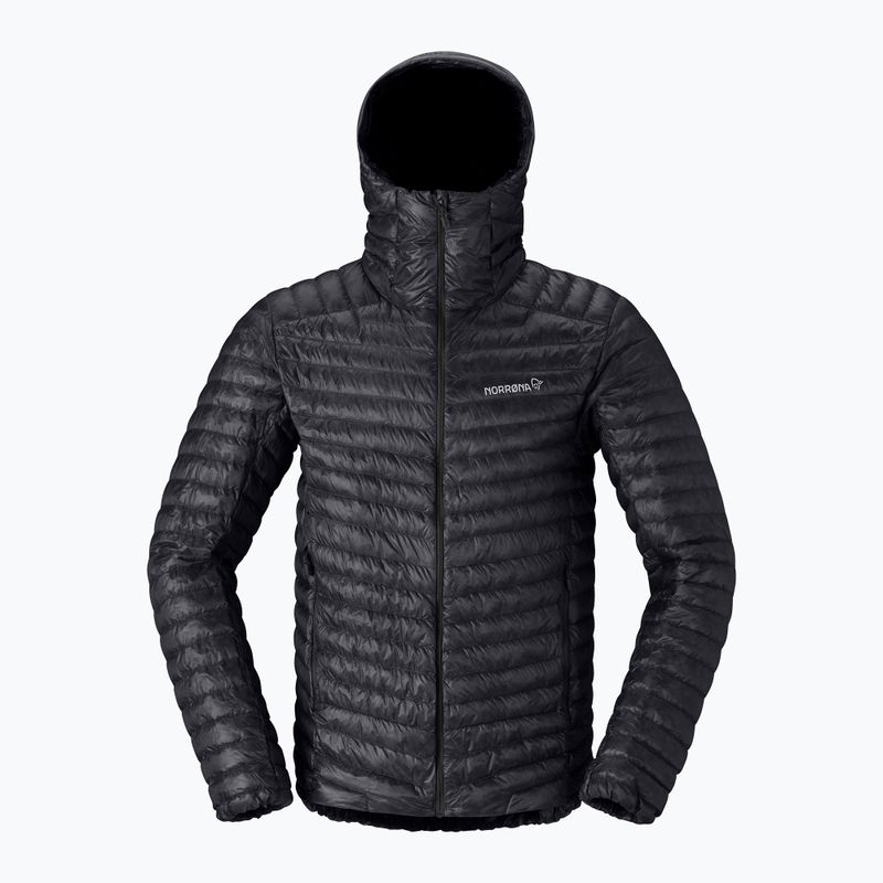Pánská péřová bunda Norrona Trollveggen Down800 Super Light Hood Caviar Black 5