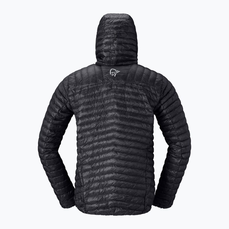 Pánská péřová bunda Norrona Trollveggen Down800 Super Light Hood Caviar Black 6