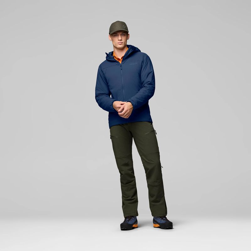 Pánská zateplená bunda NORRONA Femund Thermo60 Zip Hood indigo night 2