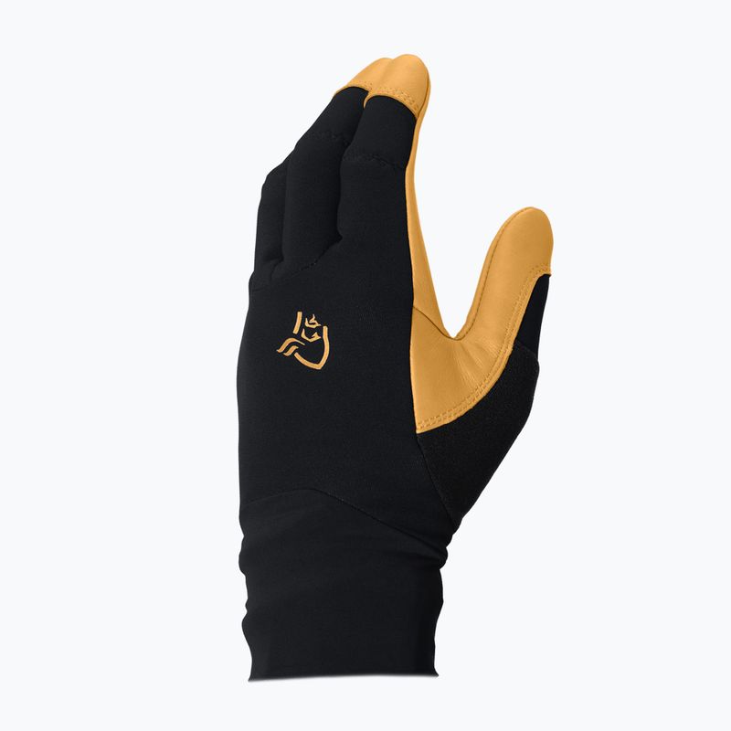 Lyžařské rukavice NORRONA Lyngen Windstopper Leather caviar black 2